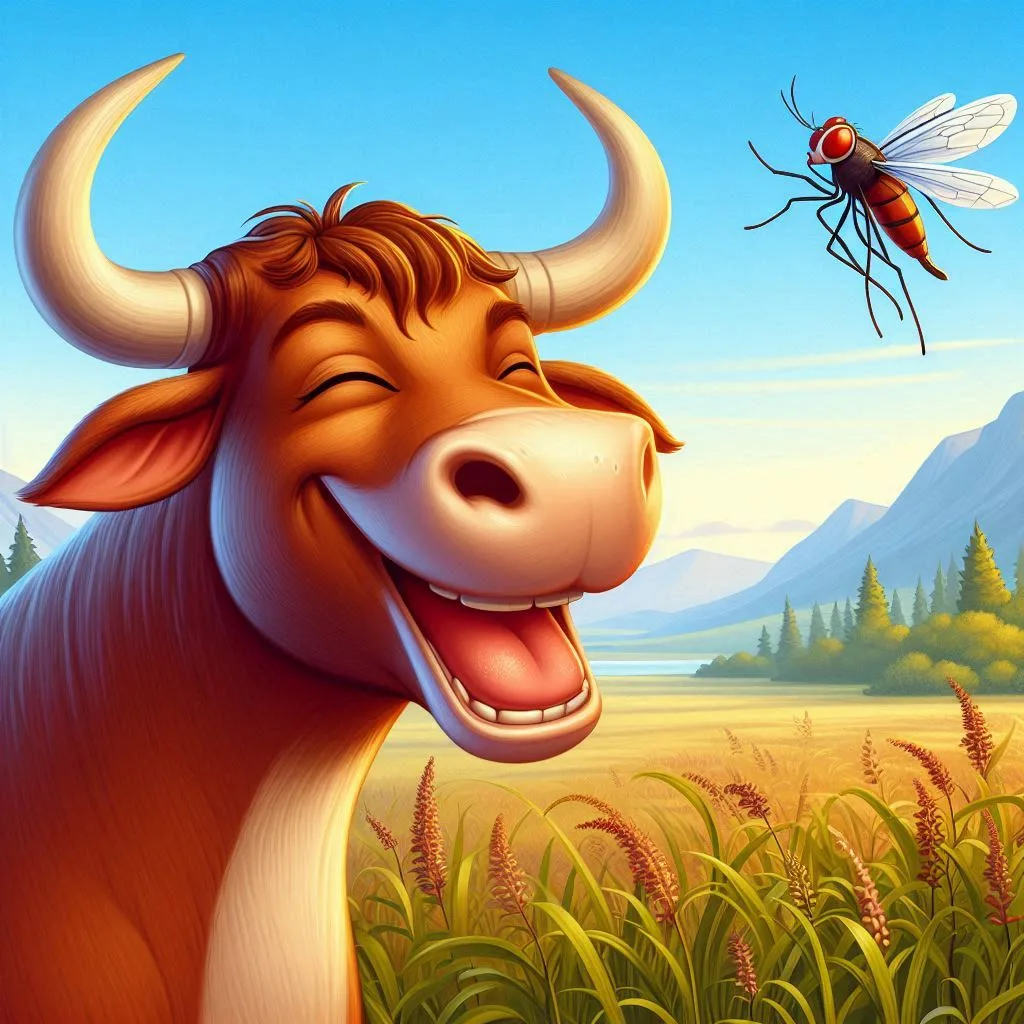 A Fábula do Mosquito e o Touro: Quanto Menor a Mente, Maior a Presunção A Fábula do Mosquito e o Touro