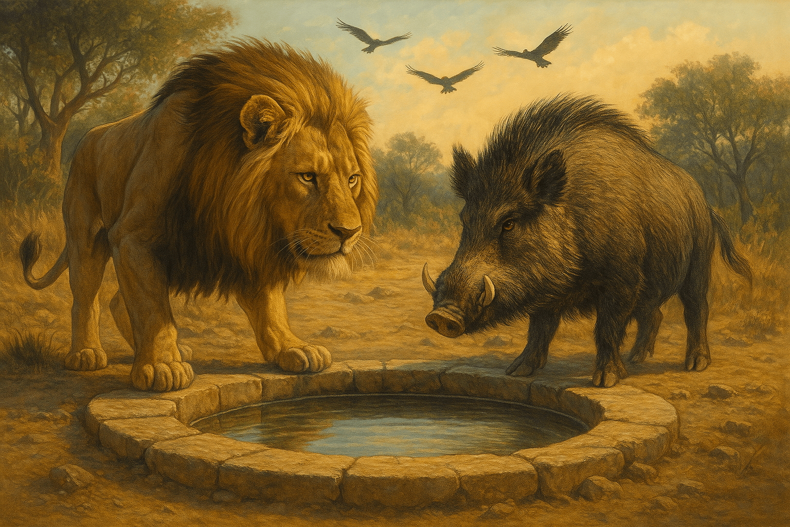 Historia do Leão e do Javali