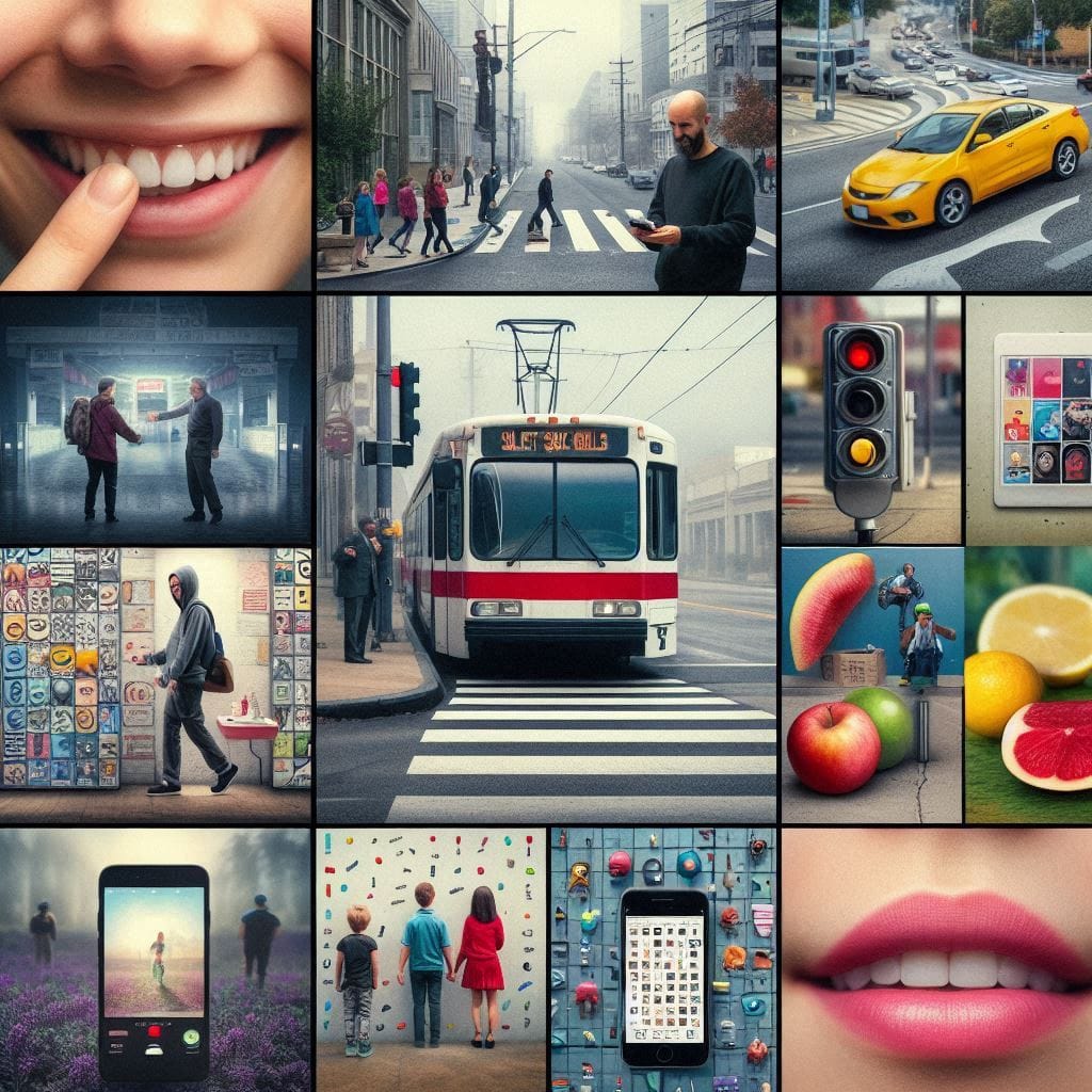 10 Regras Secretas do Comportamento Humano que Você Segue sem Perceber Colagem de momentos cotidianos que ilustram regras do comportamento humano