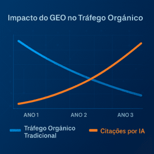 Impacto do GEO no tráfego orgânico