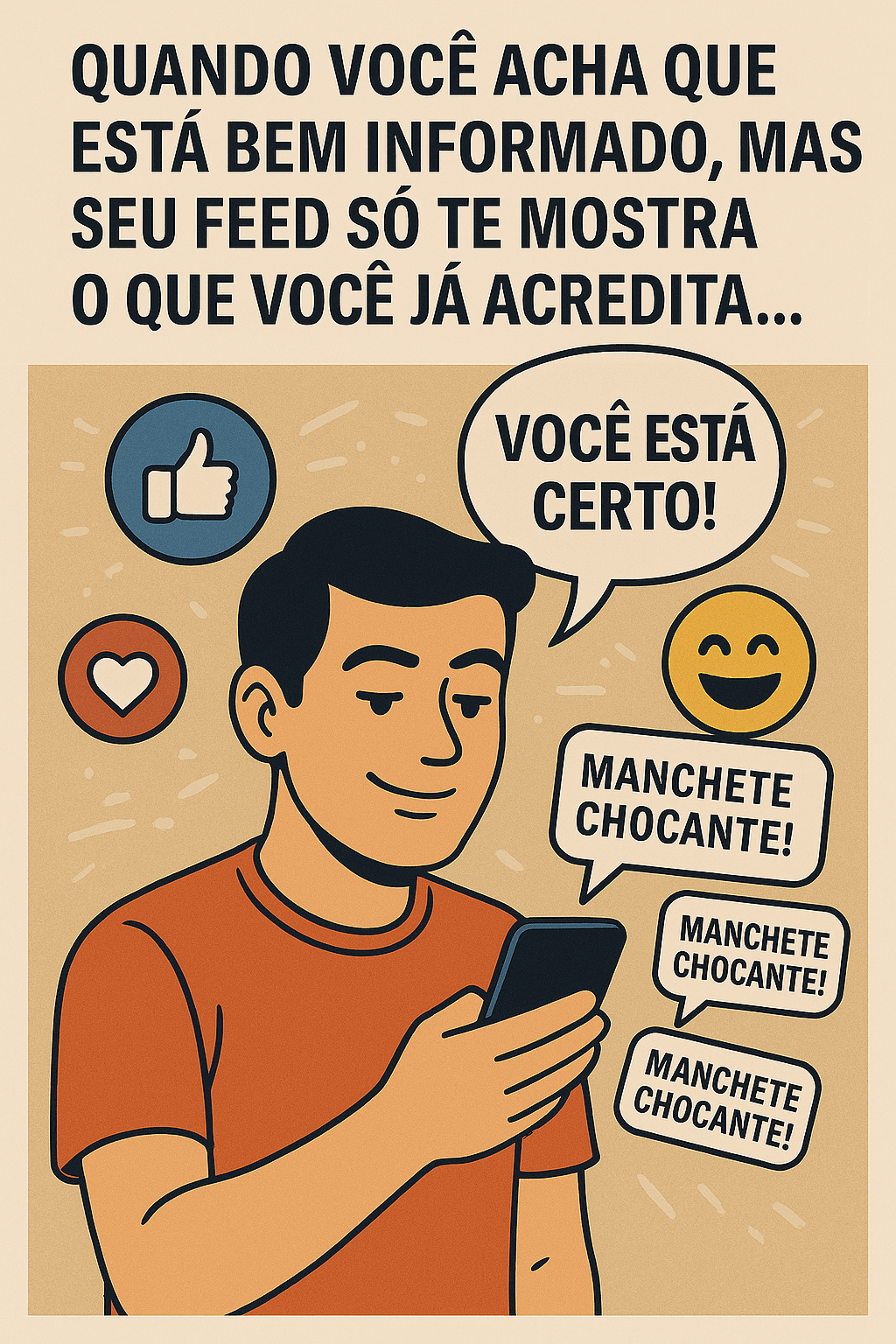 Por que Está Cada Vez Mais Difícil Saber o Que é Verdade? Meme: cada pessoa vive em sua própria bolha informacional
