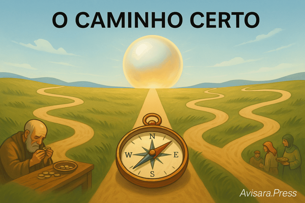 A Parábola da Pérola de Valor: Bússola guiando para pérola de grande valor