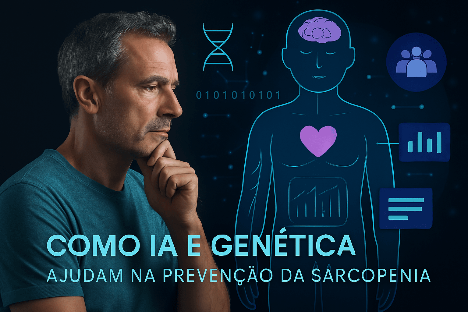 Como IA e Genética Ajudam na Prevenção da Sarcopenia