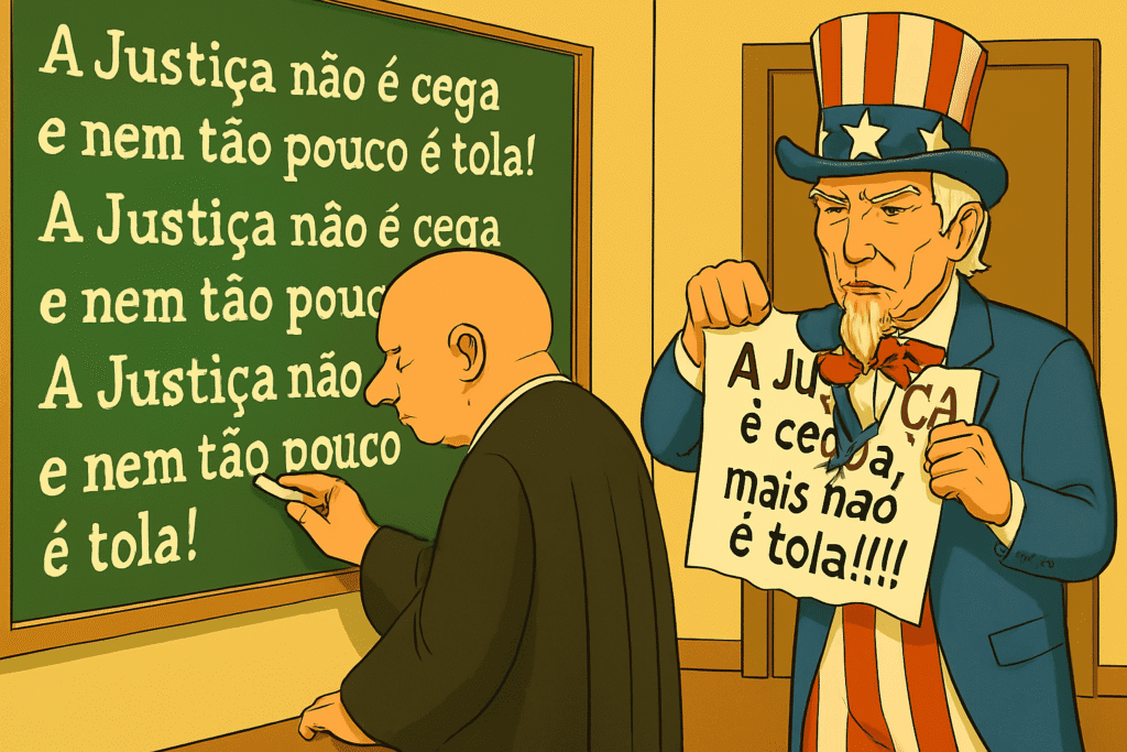 Mais de 500 nomes já foram incluídos na lista da Lei Magnitsky — Novos alvos estão por vir? Lei Magnitsky: Meme ilustrativo dos olhos vigilante “educador global”.