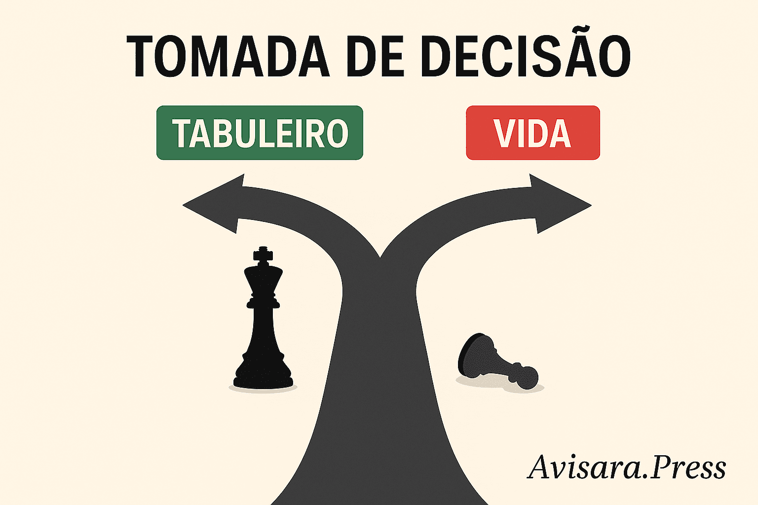 ð§ Xadrez e Crianças: O Poder do Jogo no Desenvolvimento Cognitivo e Emocional Caminho visual com bifurcações, indicando decisões com consequências diferentes no tabuleiro e na vida