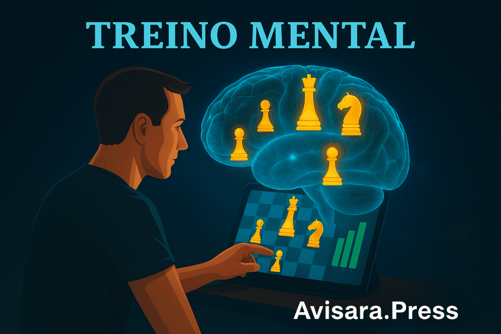 Neuroplasticidade e Xadrez: Como o Cérebro Muda Jogando Exercício de xadrez estimulando neuroplasticidade.