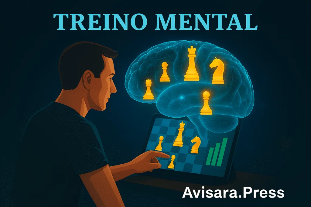 Exercício de xadrez estimulando neuroplasticidade.