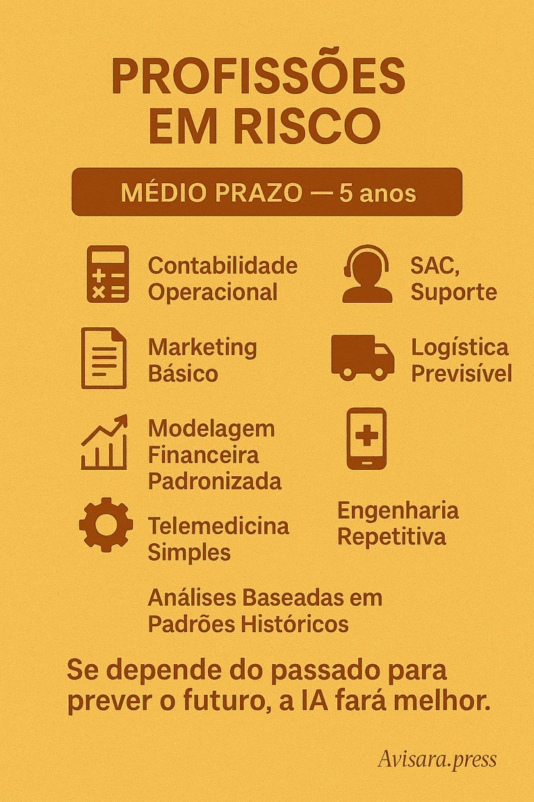 A Era da Superinteligência Começou Sem Aviso Profissões em Risco (5 anos)