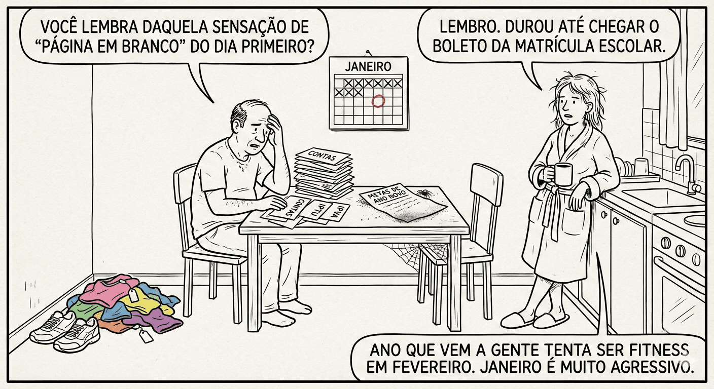 Os primeiros dias do ano novo: quando as promessas encontram a vida real Os primeiros dias do ano novo: quando as promessas encontram a vida real