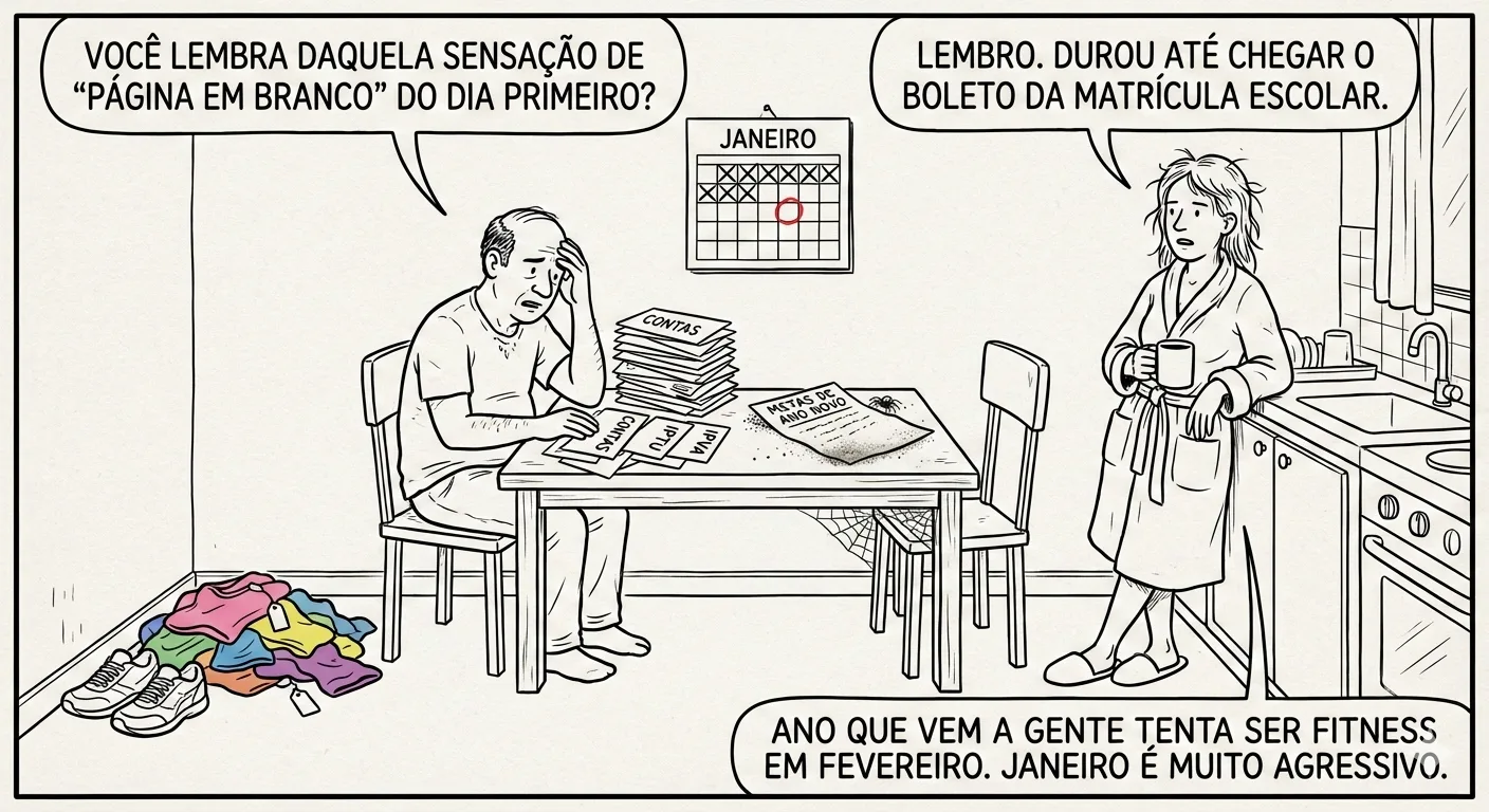 Os primeiros dias do ano novo: quando as promessas encontram a vida real